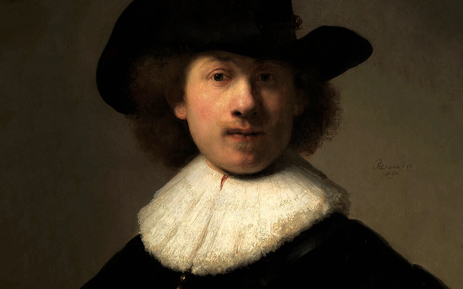 Obra Visitante: Autorretrato com Boina e Duas Correntes, de Rembrandt