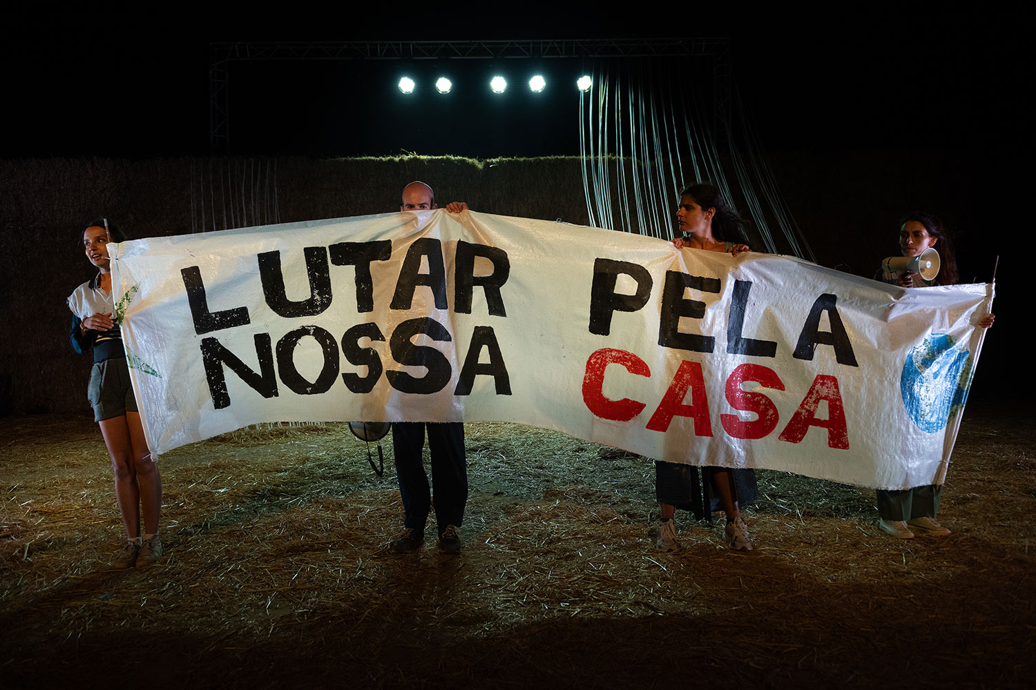 A luta está no palco